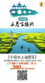 【“0”購物“0”自費(fèi)】 包含千垛船票 揚(yáng)州瘦西湖/何園+【千垛水上油菜花】純玩二日游 （準(zhǔn)三商務(wù)酒店） 包含千垛船票